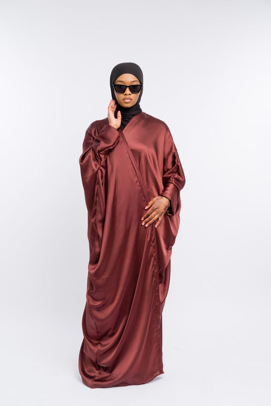 Silk-satin Abaya