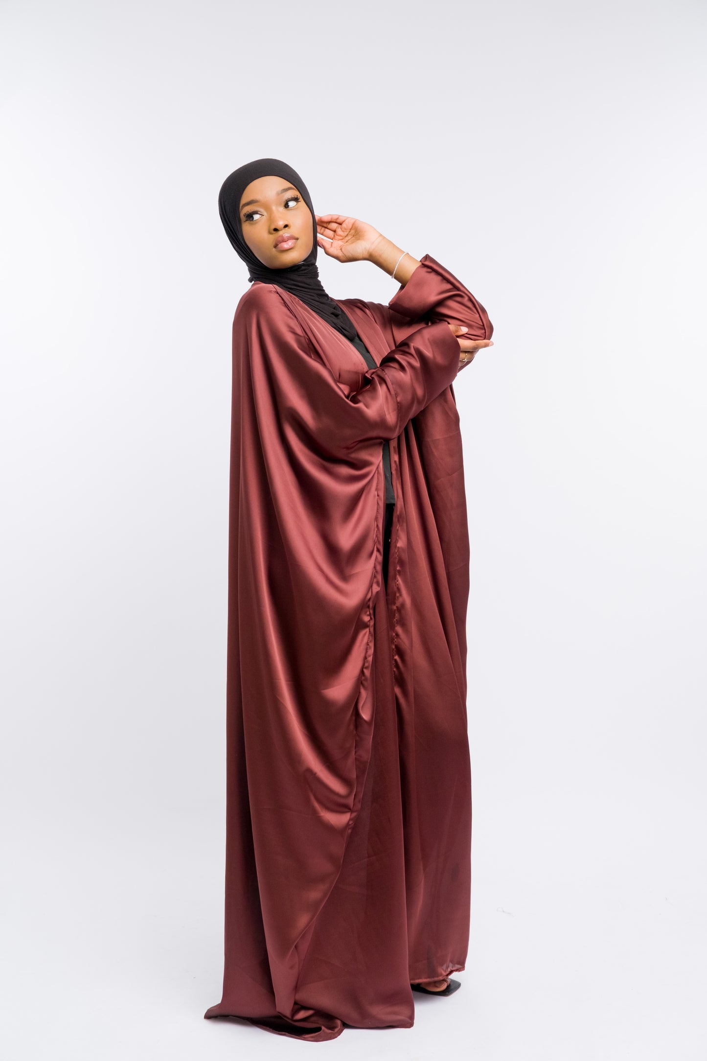 Silk-satin Abaya