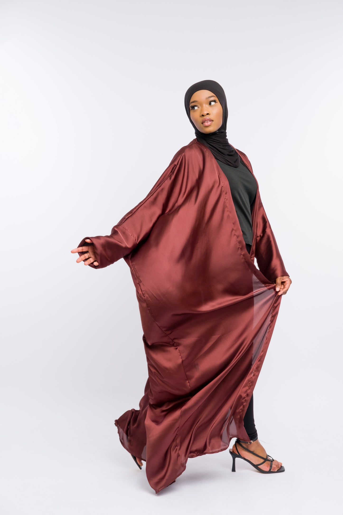 Silk-satin Abaya